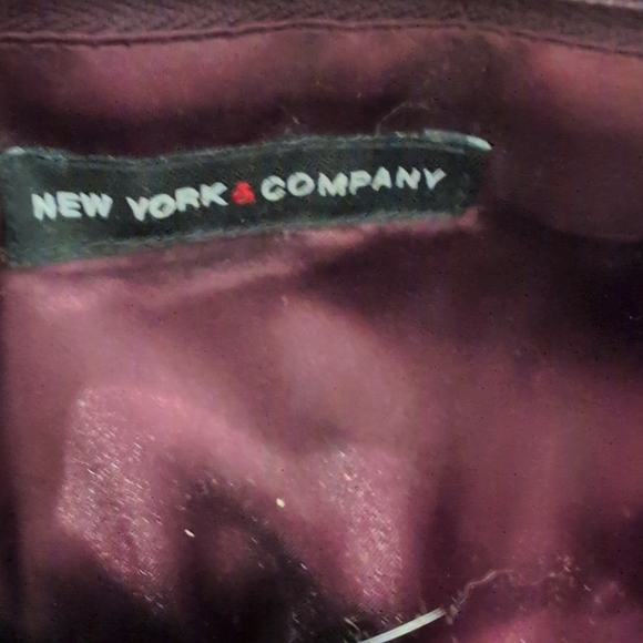 Vintage New York & Company Embroidered and Beaded Plum small clutch handbag - Picture 2 of 6